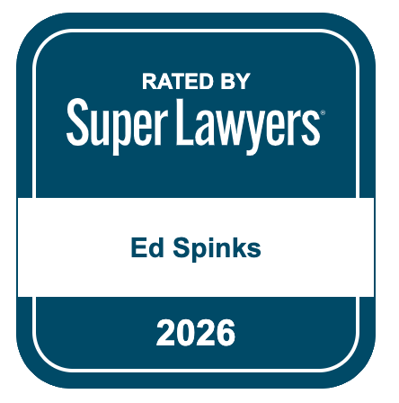 SuperLawyers_EdSpinks_blue super lawyers 2026 logo for ed spinks